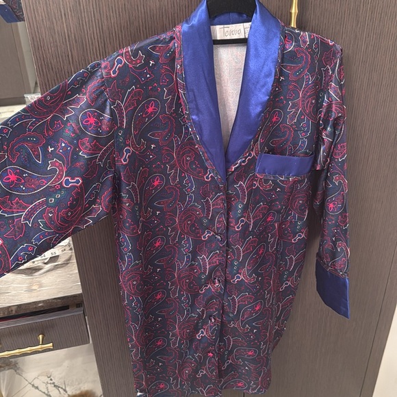 TESORO Paisley Print Robe 💙 - Picture 8 of 10
